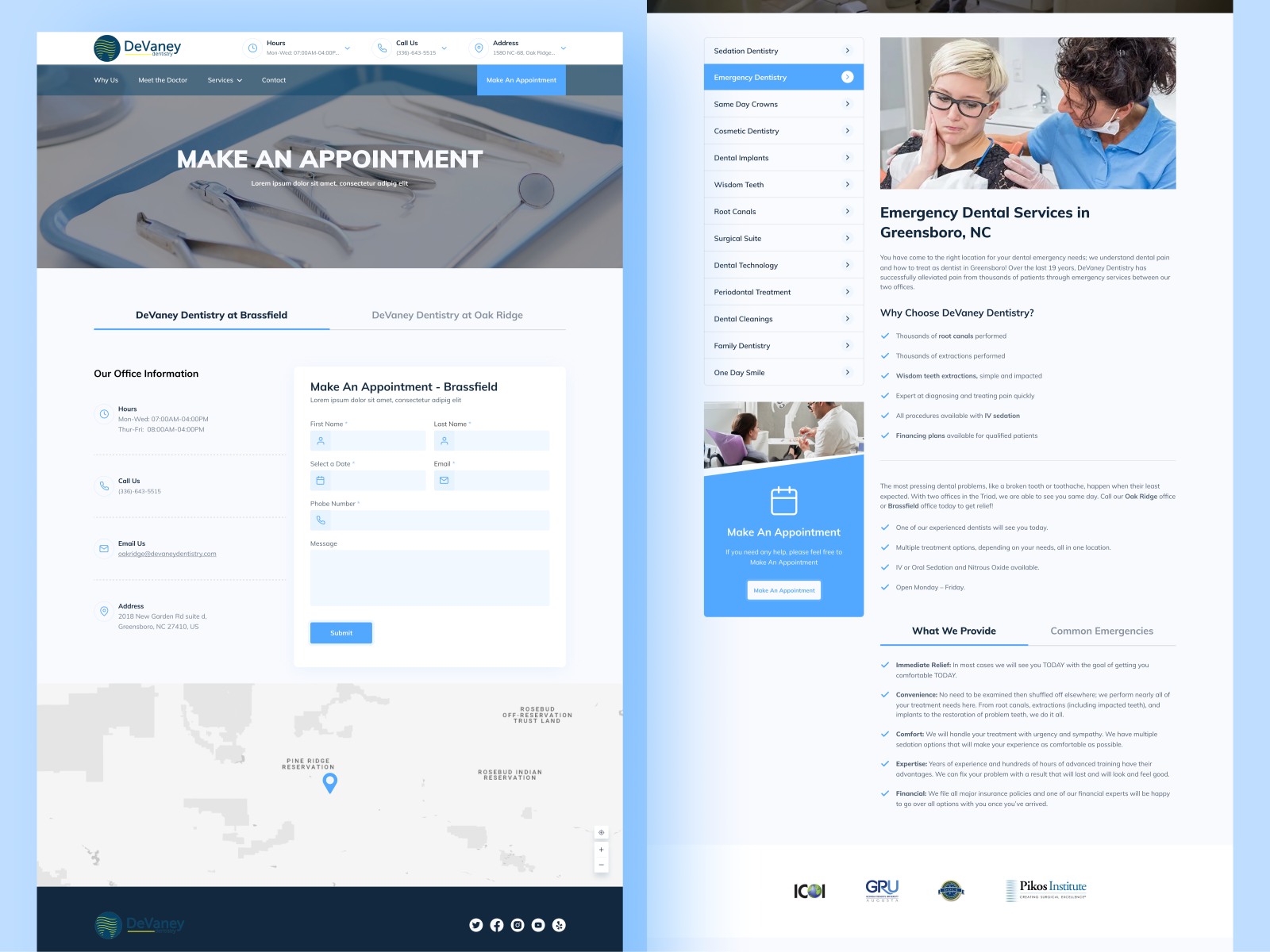 Dentist Website UI by Faizan Ul Hassan Arshad on Dribbble
