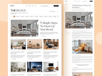 Blog Page, Blog Detail Page UI by Faizan Ul Hassan Arshad on Dribbble