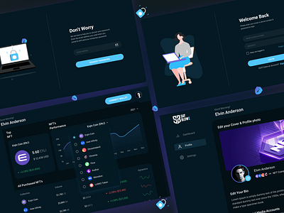 NFT Dashboard UI appdesign dashboard design illustration logo mobile app mobileapp nft ui uiux ux website