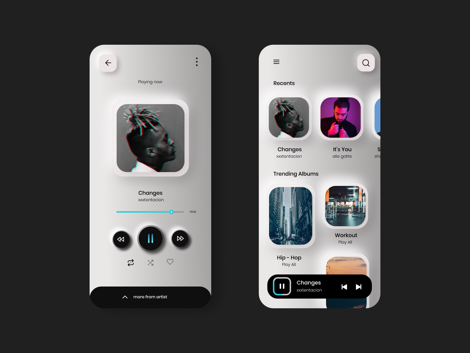 Music Player App Concept UI