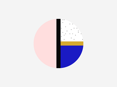 Logo colours flat geometric logo minimal pattern round shape