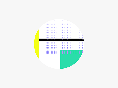 C T Logo abstract colours flat geometric logo minimal pattern round structure