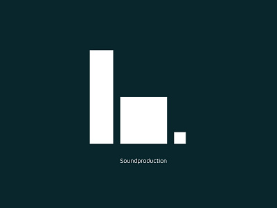 LB Soundproduction geometric logo minimal music shapes simple sound