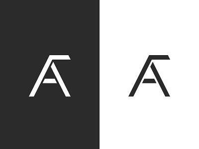 AF animal black design geometric lemur logo minimal simple white
