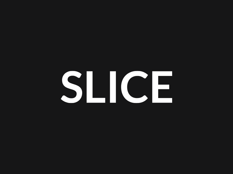 Slice animation effect gif minimal simple smooth text