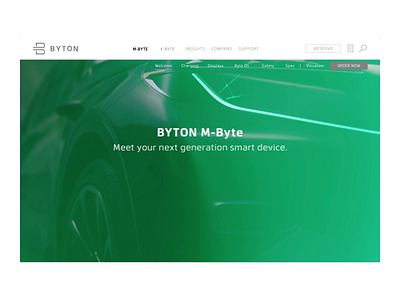 Animated Product Intro Page animation product vehicle