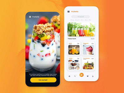 Fruiteria Mobile UI design fruiteria fruitui illustration mobileui ui ui ux uidesign uiux ux