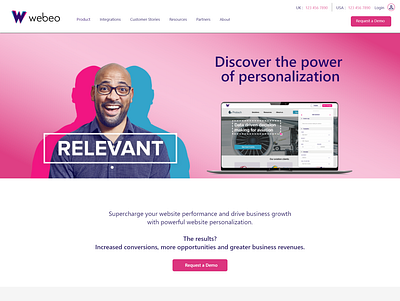 Webeo home page design ui ux web webeo ui webeo ui website