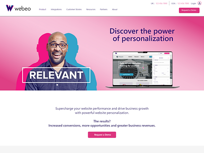 Webeo home page