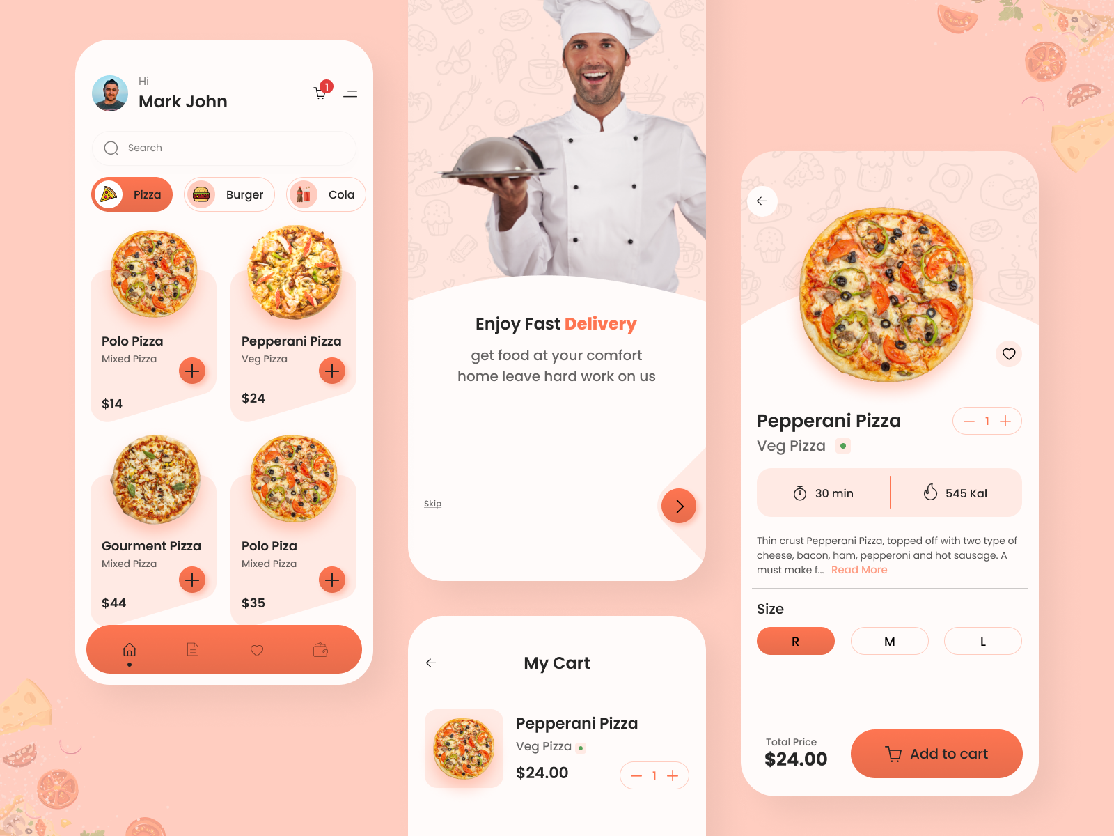 Foodyworld • Food Delivery App by vivek vora on Dribbble