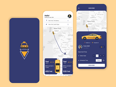 Taxi Booking App design mobile app design mobile ui taxi app taxi booking app uber app ui ui ux uiux