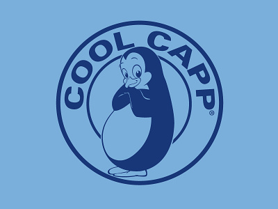 Cool Capp Logo branding coffee logo mascot penguin