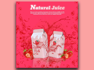 Strawberry splash natural juice