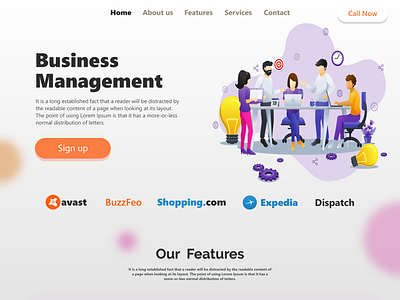 Business Management UI design
