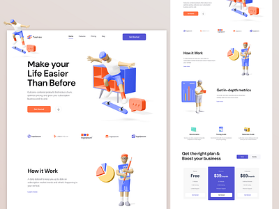 Saas Landing Page Design