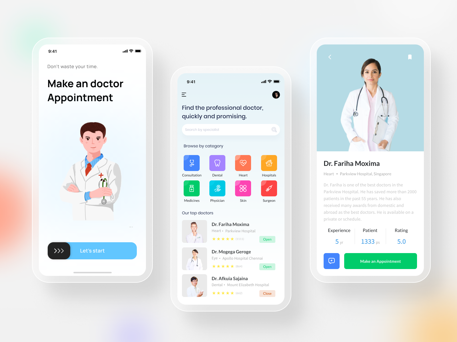 Doctor Appointment App by Ishfaque Islam on Dribbble