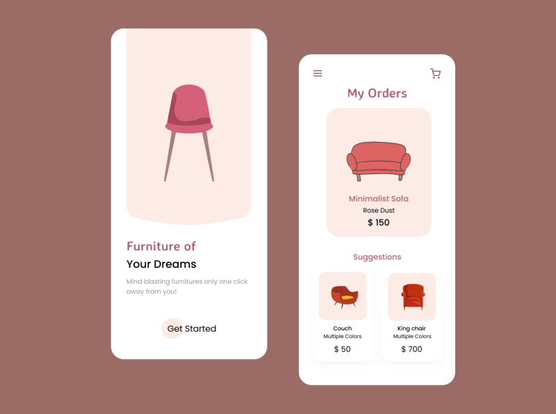 Furniture Buying App by Ishfaque Islam on Dribbble