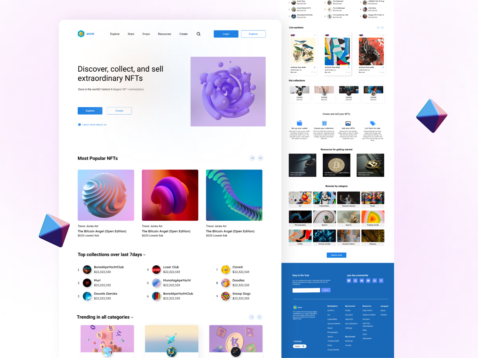 NFT Marketplace by Ishfaque Islam on Dribbble