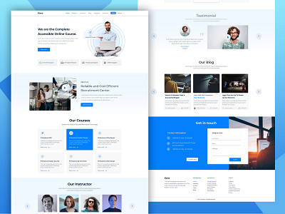 Complete Accessible Online Course landing page ui design website design website landing page