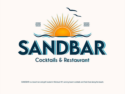 Beach Bar Logo logodesign logodesigner sun