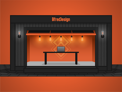 Creative Market Shop branding creative market design design shop illustration open shop shack shop storefront