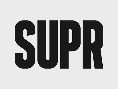 SUPR - Bold Condensed Display Font