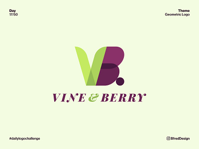 Logo Challenge – Day 17 b berry branding daily logo challenge design grape grapes icon logo monogram symbol v vb vine wine wine bar