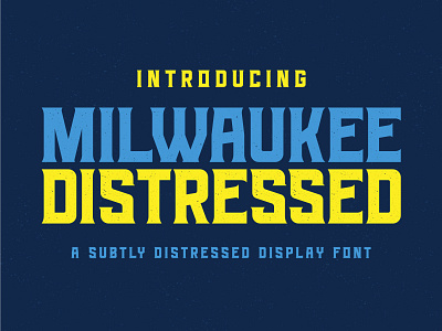 MILWAUKEE Distressed – Bold Industrial Display Font