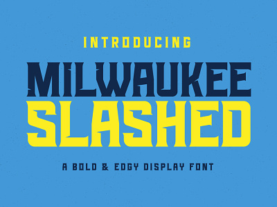 Bold Slashed Display Font