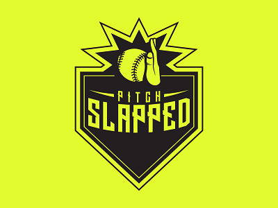 Pitch Slapped baseball design logo pitch slapped softball sports