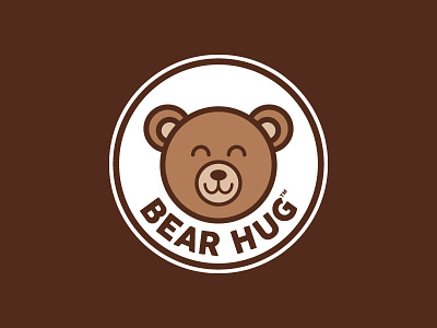 Bear Hug Blankets Patch Logo bear brown graphic design hug icon logo patch teddy