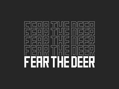 2018 Fear The Deer Playoff Giveaway Shirt bucks design fear the deer graphic mark milwaukee t shirt typography word