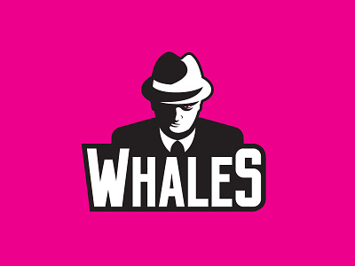 Whales branding graphic design logo pink poker t shirt team whales