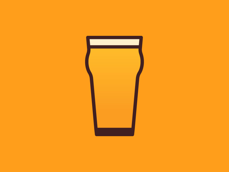 Craft Beer Icon beer glass logo graphic design branding icon craft beer