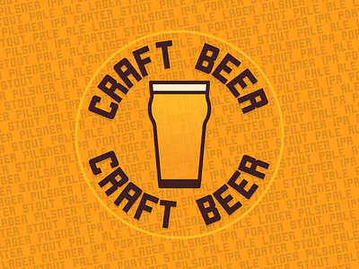 Craft Beer Stand badge branding craft beer graphic design icon ipa lager pale porter stout