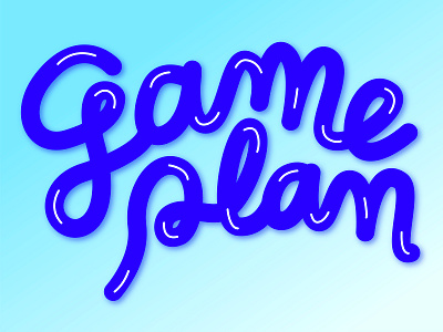 game plan blue illustration type type art typography