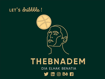 My Logo: TheBnadem branding clean design first first post first shot gold graphic design hello hello dribble icon illustration illustrator logo minimal minimalism minimalist logo post typography vector