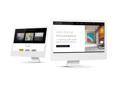 Création du site e-commerce d'Alain Kramer artist e commerce portfolio ui ux uxui web design web developer web development webdesign
