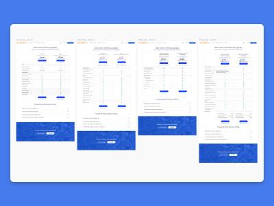 Pricing Page Iterations desktop iterations iterative membership pricing page process product design ui user experience user interface ux visual design web design website