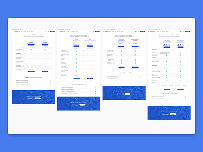 Pricing Page Iterations