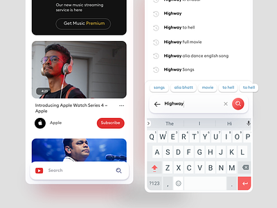 YouTube - Redesign Concept bottom search creative design dhipu dhipu mathew google google apps google design google go interaction design ios mobile app user experience youtube youtube redesign