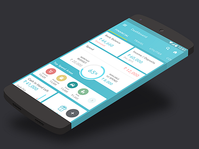 Financial Dashboard Android UI.. :) creative dashboard financial dashboard android ui