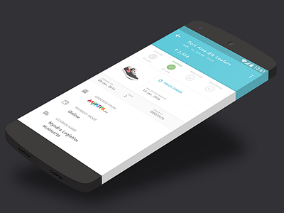 Order Tracking Android App UI.. :) order tracking