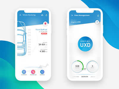 Smart Car App attentive dhipu dhipu mathew freebie inspire uxd interaction design ios smart car tracking