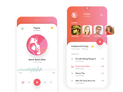 Social Music App attentive dhipu dhipu mathew freebie inspire uxd interaction design ios music social music app ui ux