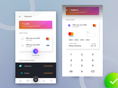 Card Checkout - Concept 002 card checkout checkout credit card checkout daily ui dailyui dhipu dhipu mathew inspire uxd payment