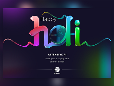 Attentive AI - Holi Ilustration