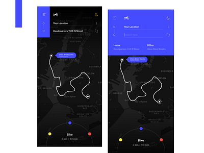 Map Navigation UX Concept android design studio dhipu dhipu mathew google map ios location map map navigation mobile ux track location trip user experience user interaction ux concept
