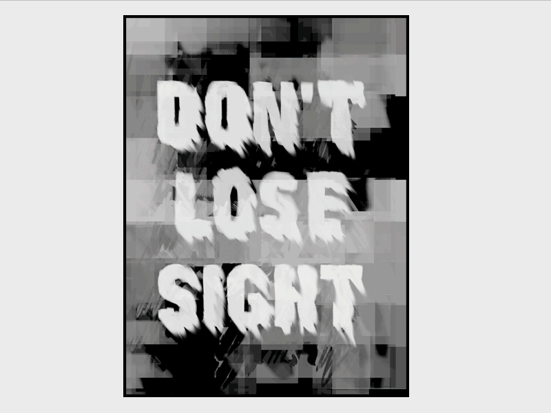 Type fun animated black and white motivation movement poster quotes typography