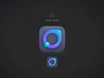 App icon with BigSur style (but make it dark)